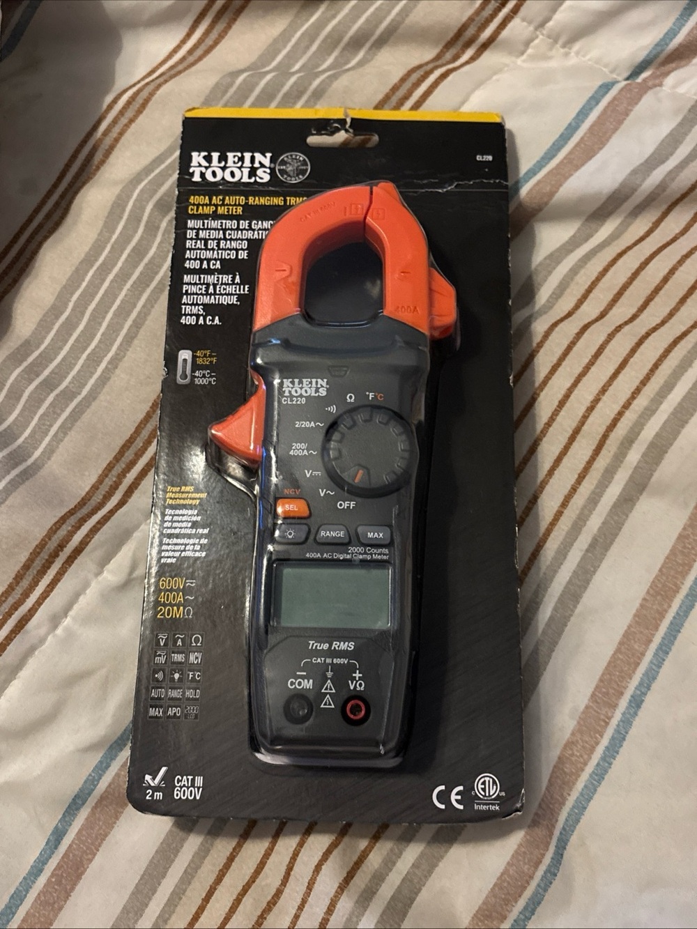 True RMS Clamp Meter - Orange/Black